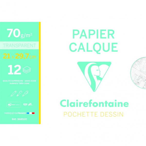 Rouleau De Papier Calque - 0,66 X 20 M - 90/95G - Clairefontaine
